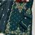 Green embroidered vichitra semi-stitched palazzo style salwar suit