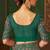 Green magic satin silk saree with satin silk blouse