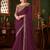 Wine magic satin silk saree with satin silk blouse