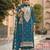 Morpich embroidered chinon semi-stitched palazzo style salwar suit