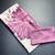 Purple printed satin saree with blouse piece