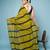 Green and Black Broad Striped Cotton Handloom Saree