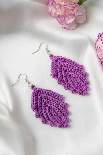 Purple rain earrings