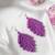 Purple rain earrings
