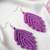 Purple rain earrings