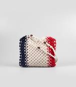 Hollyhock macrame handbag