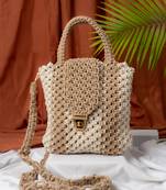 Orchid tan hand corded sling