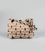 Cosmos black macrame sling bag