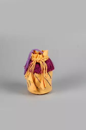 Claire hand embroidered potli