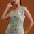 Sky embroidered georgette semi-stitched palazzo style salwar suit