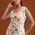 White embroidered georgette semi-stitched palazzo style salwar suit