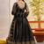 Black net fabric lehenga with sequin & thread work