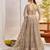 Grey net fabric lehenga with sequin & thread work