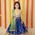Blue printed cotton stitched lehenga