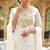 Off white embroidered georgette sharara set