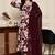 Maroon mystique floral printed kurta set