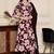 Maroon mystique floral printed kurta set