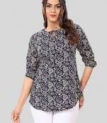 Saree swarg poly crepe printed short kurti