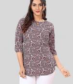 Saree swarg poly crepe printed short kurti