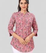Saree swarg poly crepe printed short kurti