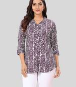 Saree swarg poly crepe printed short kurti