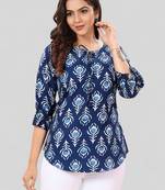 Saree swarg poly crepe printed short kurti