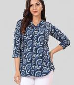 Saree swarg poly crepe printed short kurti