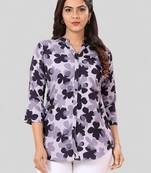 Saree swarg poly crepe printed short kurti