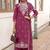Women Salli Pure Cotton Regular Hand & Threadwork Kurta With Trousers & With Dupatta