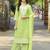 Women Salli Pure Cotton Regular Hand & Threadwork Kurta With Trousers & With Dupatta