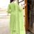 Women Salli Pure Cotton Regular Hand & Threadwork Kurta With Trousers & With Dupatta