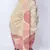 Beige hand block print dupion silk dhoti for men (free size)