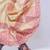 Beige hand block print dupion silk dhoti for men (free size)