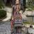 Multicolor chinon chiffon pakistani printed pakistani style kurta with palazzo & printed dupatta