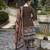 Multicolor chinon chiffon pakistani printed pakistani style kurta with palazzo & printed dupatta