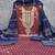 Women's purple unstitched weaving embroidery & fancy border simmer jacquard dress material (rnx5051ppl)