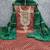Women's brown unstitched weaving embroidery & fancy border simmer jacquard dress material (rnx5051bwn)