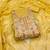 Women's yellow unstitched weaving embroidery & fancy border simmer jacquard dress material (rnx5050ylw)