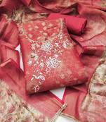 Women's multi unstitched digital print & handwork simmer cotton silk dress material (msmfc11609c)