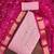Women's baby pink unstitched weaving & handwork modal banarasi jacquard dress material (msmfc11610b)