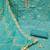 Women's sea green unstitched print & handwork modal dress material (msmfc11608d)