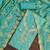 Women's sea green unstitched print & handwork modal dress material (msmfc11608d)
