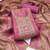 Women's pink unstitched digital print & handwork simmer cotton silk dress material (msmfc11607c)
