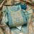 Women's blue unstitched digital print & handwork simmer cotton silk dress material (msmfc11607a)
