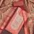 Women's dusty rose unstitched digital print & handwork simmer cotton silk dress material (msmfc11607b)