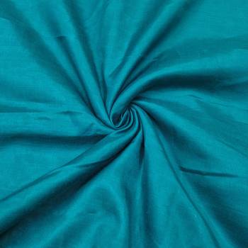  blue digital print & handwork simmer cotton silk dress material 3