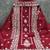 Women's maroon unstitched heavy thread embroidery & fancy border chanderi cotton dress material (in2044mrn)