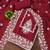 Women's maroon unstitched heavy thread embroidery & fancy border chanderi cotton dress material (in2044mrn)