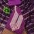 Women's purple unstitched heavy zari sequence embroidery slub cotton dress material (in2043ppl)