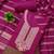 Women's magenta unstitched heavy zari sequence embroidery slub cotton dress material (in2043mgt)